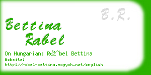 bettina rabel business card